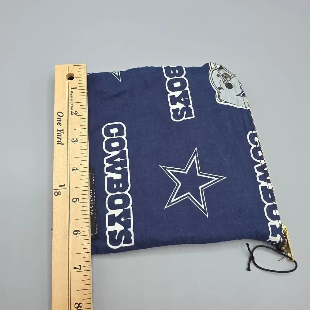 Dallas Cowboys Handmade Pouch  With Zipper And John 3:16 Bible Verse